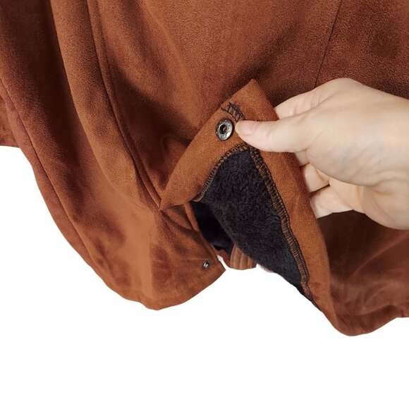 Fashion Mia Order Plus Men's Faux Suede Coat NWT - Picture 11 of 13